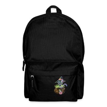 Witch cat in a pot - Backpack - black - Front