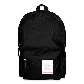 Gender Reveal Team Girl - Rucksack - Schwarz - Vorne