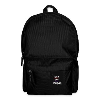 Regel die Welt - Rucksack - Schwarz - Vorne