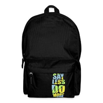 say less do more - Backpack - black - Front
