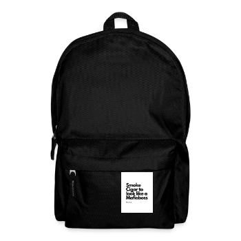 Smoke Cigar to look like a Mafiaboss - Rucksack - Schwarz - Vorne