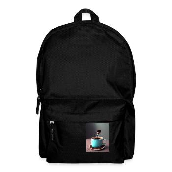 Ich bin kein Morgenmensch ich bin ein Kaffeemensch - Rucksack - Schwarz - Vorne