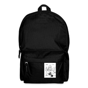 Castle to go - Rucksack - Schwarz - Vorne