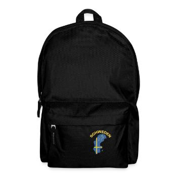 Schweden Karte - Rucksack - Schwarz - Vorne