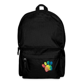 Pfoten Sklave von Herzen - lustiges Statement - Rucksack - Schwarz - Vorne