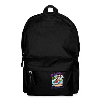 Feeling Tropical - Cute Funny Beagle Dog Motif - Backpack - black - Front