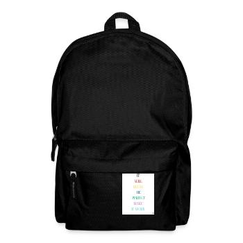 it will never be perfect make it work - Sac à dos - noir - Devant