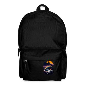 Klassischer Sportwagen - Rucksack - Schwarz - Vorne