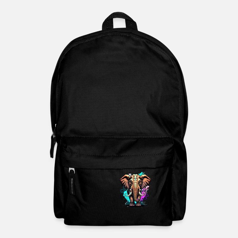 Graffiti éléphant - Sac à dos - noir