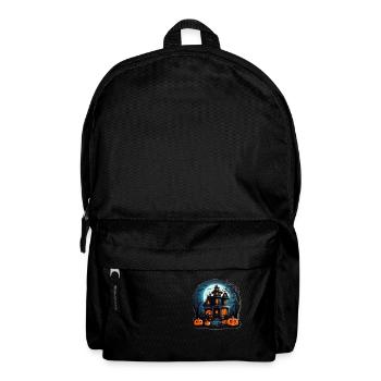 Halloween Haus - Rucksack - Schwarz - Vorne