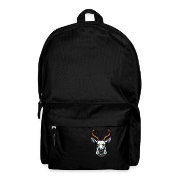 Cerf / Buck / Animal / Sauvage / Forêt / Sauvage - Sac à dos - noir - Devant
