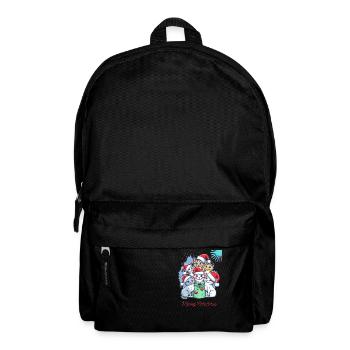 Black Red Cat Christmas Christmas T Shirt - Sac à dos - noir - Devant