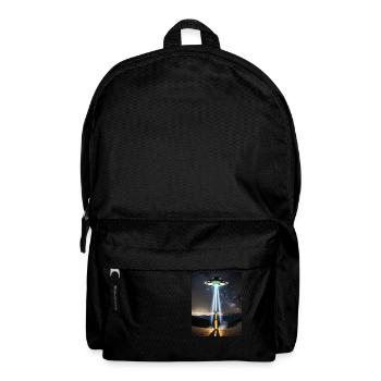 jeu de mots sur la bière d’enlèvement extraterrestre Je veux beerlieve - Sac à dos - noir - Devant