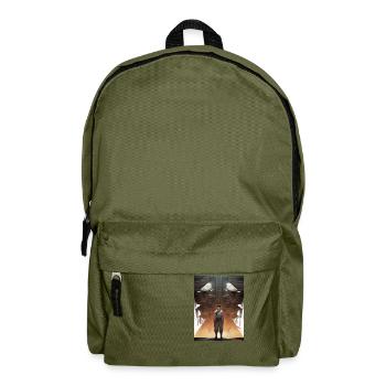 Manga Karate Kämpfer - Rucksack - Olivgrün - Vorne