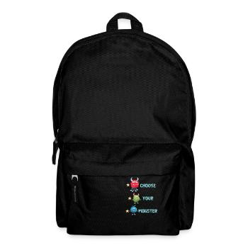 Choisissez votre monstre - Sac à dos - noir - Devant