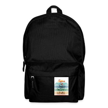 Spirituelles Niveau. Wasserwaage. - Rucksack - Schwarz - Vorne