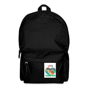Lasst uns zusammenhalten. Liebe. - Rucksack - Schwarz - Vorne