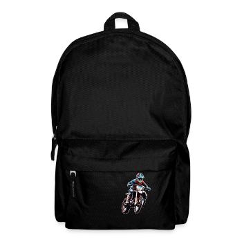 Biker / Motorcycle Rider / Biker / Two-Wheeler / Cross - Backpack - black - Front