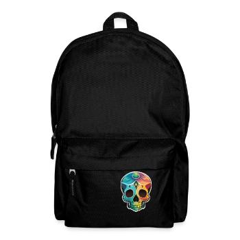 Calavera - Colorful Skull - Art Design - Backpack - black - Front