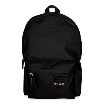 Faschismus ist keine Meinung - Rucksack - Schwarz - Vorne