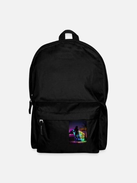 Lion Surfer - Rucksack - Schwarz
