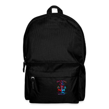Ocean Lover, geboren zum Segeln. Marine-Anker - Rucksack - Schwarz - Vorne