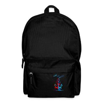 Rettet den Ozean. Seeanker - Rucksack - Schwarz - Vorne