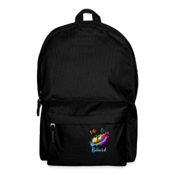 Leben Liebe Billard - Rucksack - Schwarz - Vorne