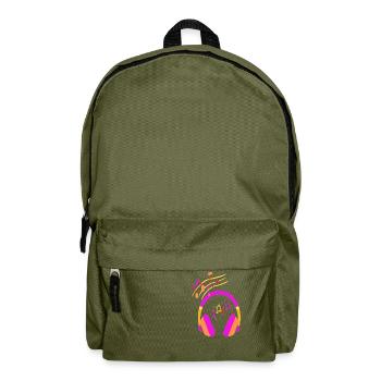 Persönliche Musik - Rucksack - Olivgrün - Vorne