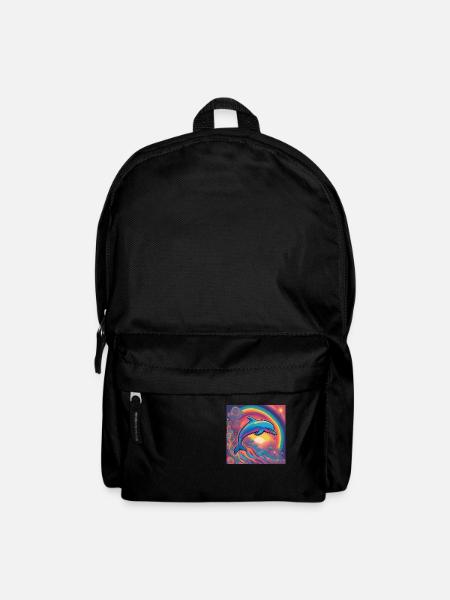 Delphin - Rucksack - Schwarz