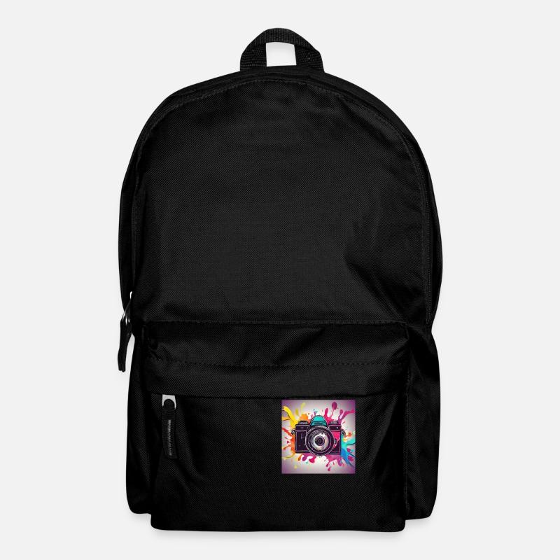Camera Colorful - Backpack - black