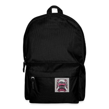 Pinkes Auto - Rucksack - Schwarz - Vorne