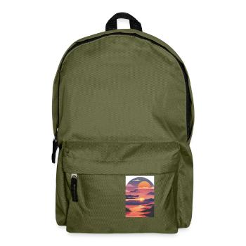 Summer holidays by the sea - Backpack - olive green - Front