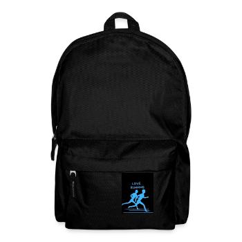 Ich liebe laufen, rennen, sprinten in Paris - Rucksack - Schwarz - Vorne