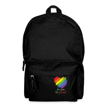 be you be proud - Rucksack - Schwarz - Vorne