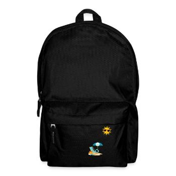 Soleil au bord de plage - Sac à dos - noir - Devant