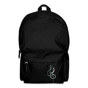 Musik Notenschlüssel Note Melodie Musiknote Sound - Rucksack - Schwarz - Vorne