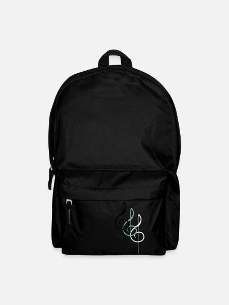 Musik Notenschlüssel Note Melodie Musiknote Sound - Rucksack - Schwarz