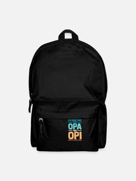 Ich Habe Zwei Titel Opa Und Mama - Rucksack - Schwarz