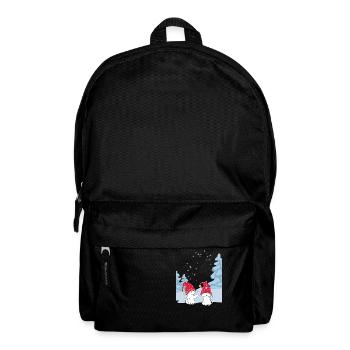 Sweet Winter Cats Love - Cat Love in the Snow - Backpack - black - Front