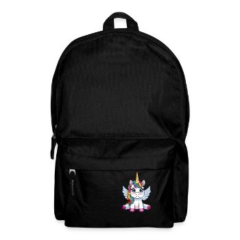 Genervtes Einhorn – Originelles Design für Fantasi - Rucksack - Schwarz - Vorne