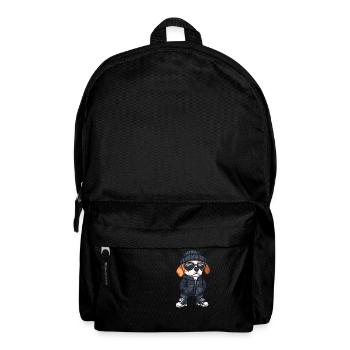 Beagle Hund Winter Comic - Rucksack - Schwarz - Vorne