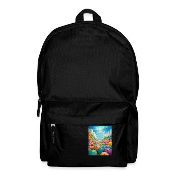 Knitting on Heavens Door - Rucksack - Schwarz - Vorne
