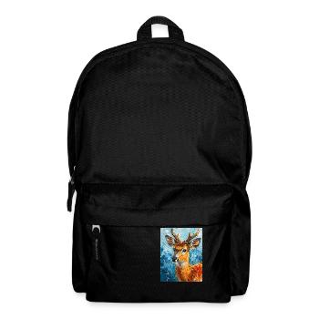 Deer image - Backpack - black - Front