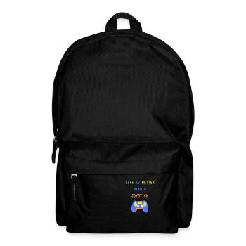 Kind Zocker zocken - Rucksack - Schwarz - Vorne