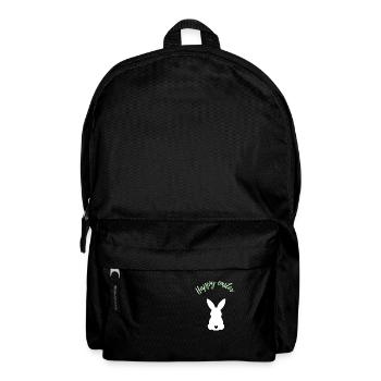 Cadeau de lapin de Joyeuses Pâques - Sac à dos - noir - Devant