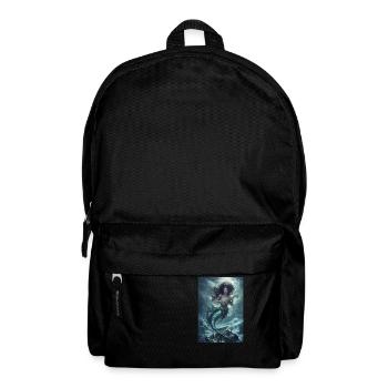 Meerjungfrau Mythologie Mythos Geschenk - Rucksack - Schwarz - Vorne