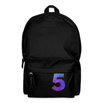 Number 5 galaxy - Backpack - black - Front