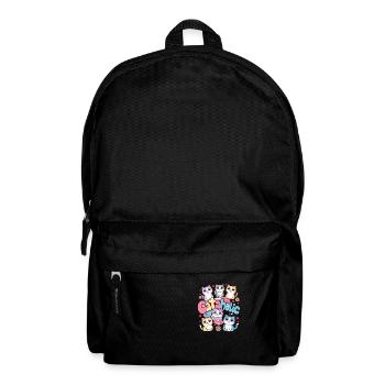 Cat Kitten Cartoon Gift - Backpack - black - Front