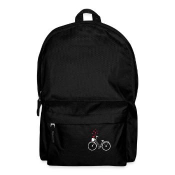 Vélo Vélo Cadeau Hommes Femmes Bikers Saint Valentin - Sac à dos - noir - Devant